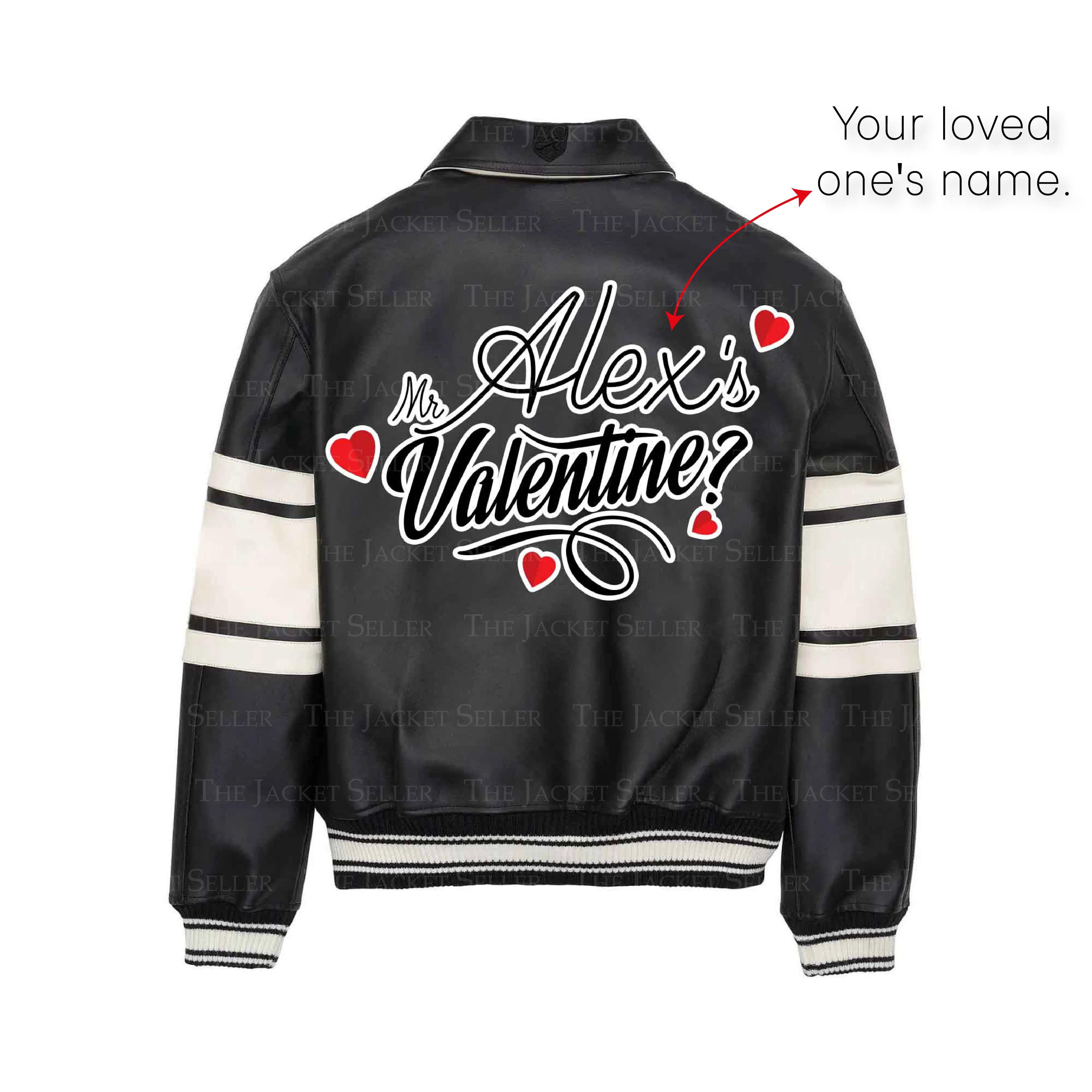 Valentine Special Mr and Mrs Custom Name Leather Jacket | Valentine Gift Jacket | Personalized Leather Jacket
