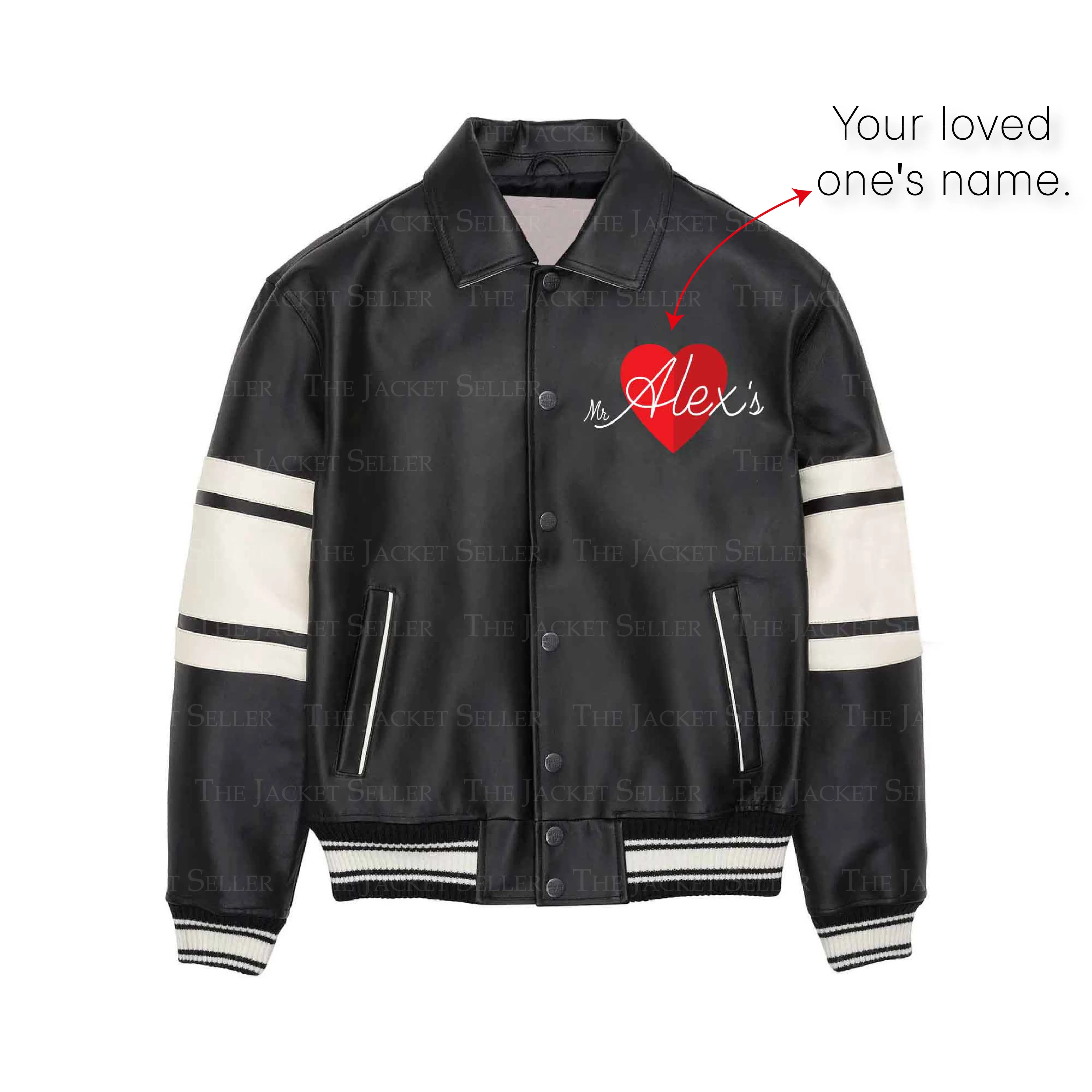 Valentine Special Mr and Mrs Custom Name Leather Jacket | Valentine Gift Jacket | Personalized Leather Jacket