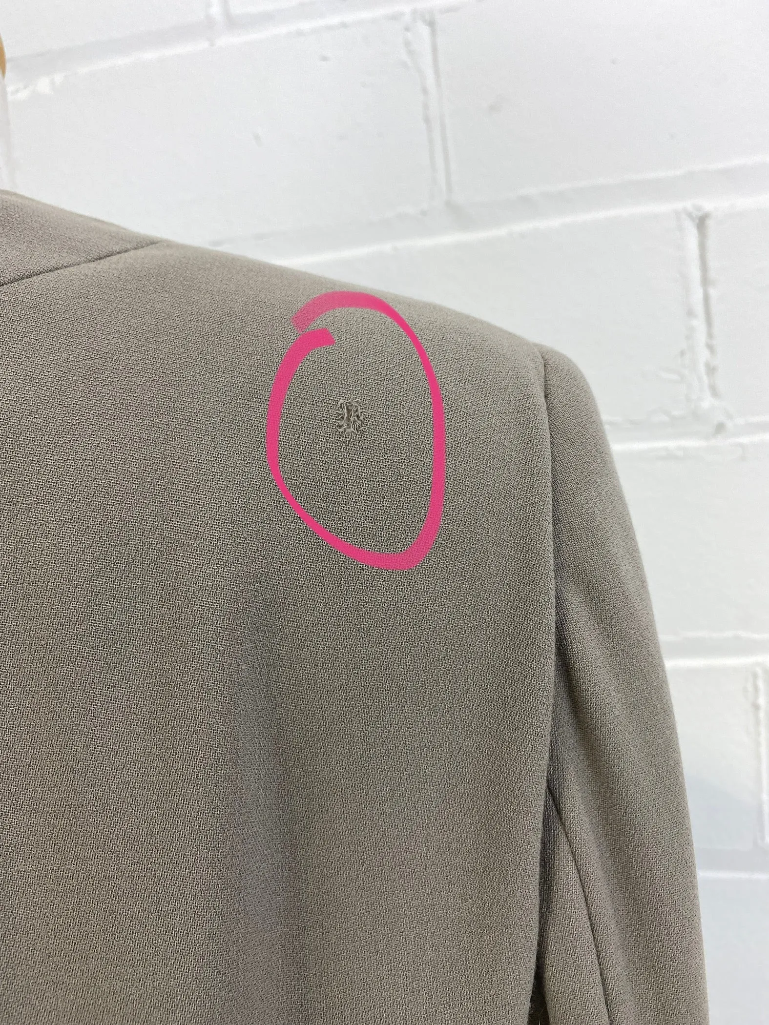 Vintage 90s Green Wool Giorgio Armani Skirt Suit, Small