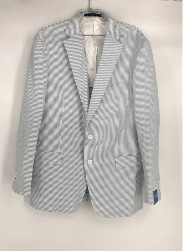 Vintage NWT Haspel Women's Ice Blue Blazer & Pants 2 Piece Suit Set - Size 40X44