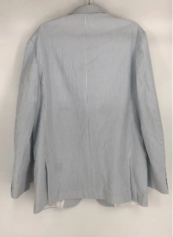 Vintage NWT Haspel Women's Ice Blue Blazer & Pants 2 Piece Suit Set - Size 40X44