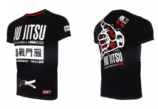 Vszap Jiu Jitsu VT007 Muay Thai Boxing T-Shirt S-4XL Black