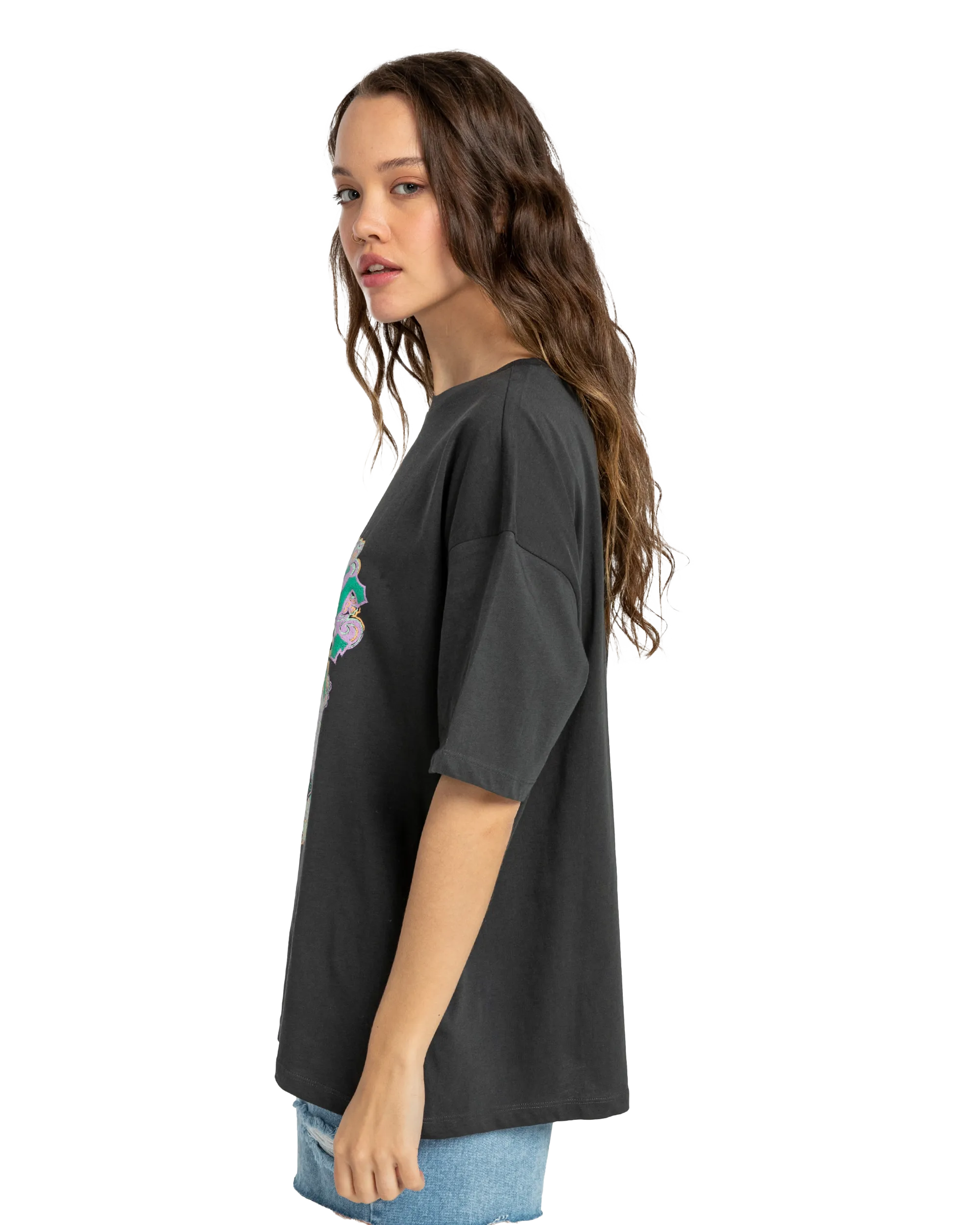 Warm Waves T-Shirt in Off Black