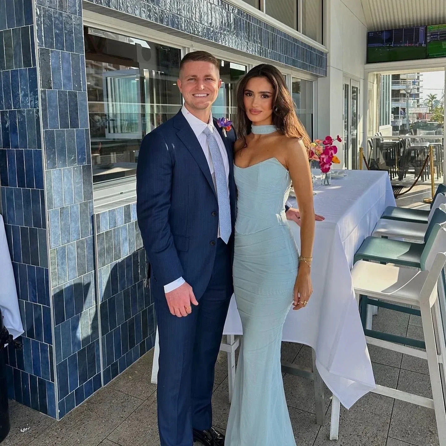 Wenkouban Elegant Maxi Wedding Guest Dress Set Sexy Strapless Blue Cropped Top Set Bodycon Holiday Party Dresses Women-nye outfits