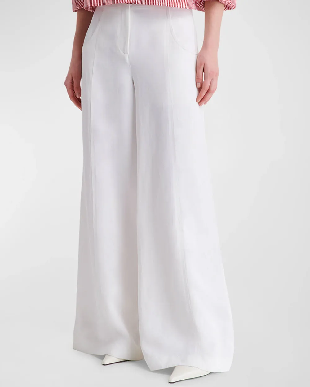 White Demie Linen Pant