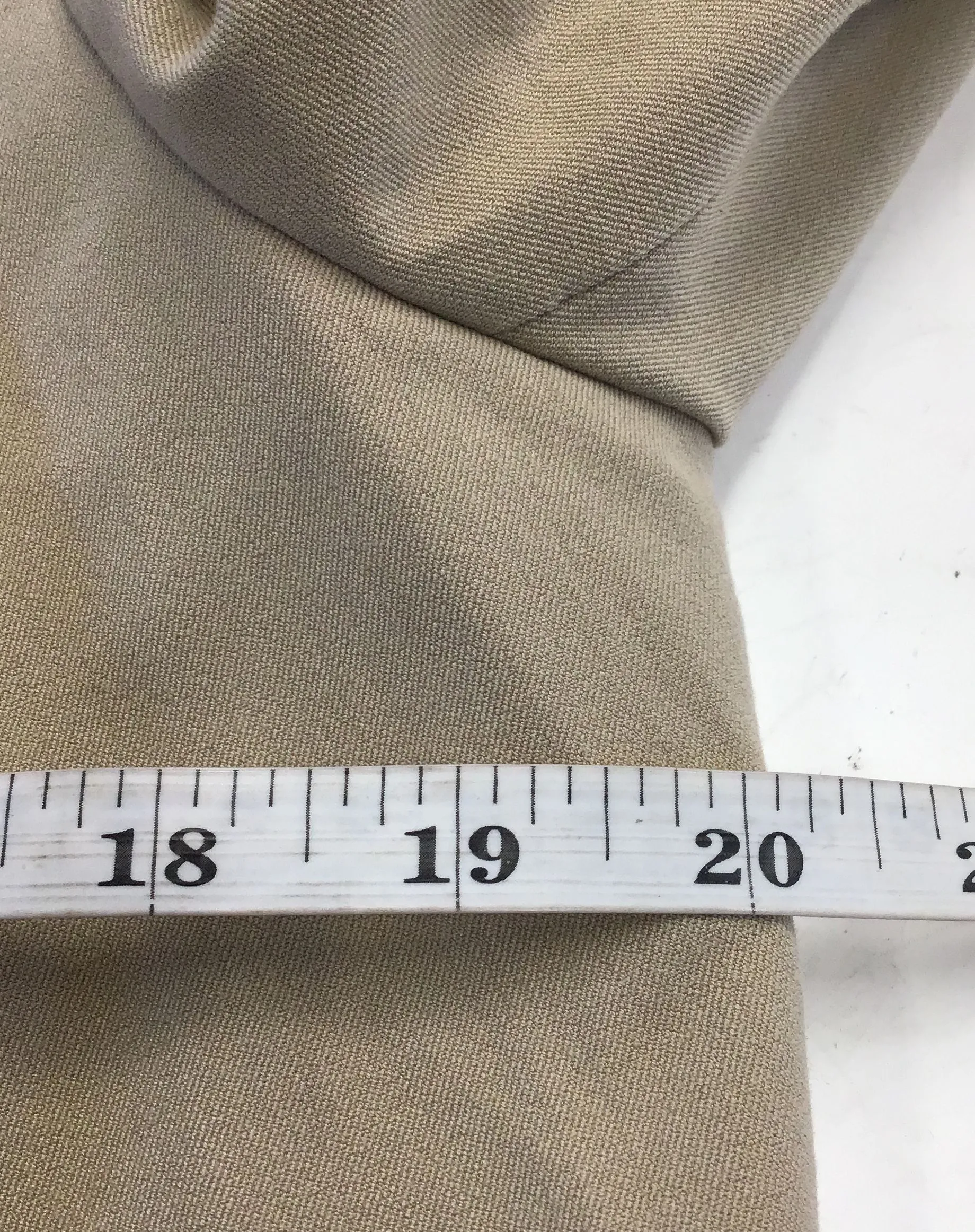 White House Black Market Women's Beige Single-Breasted Blazer - Size 12