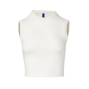 White Knitted Patchwork Top