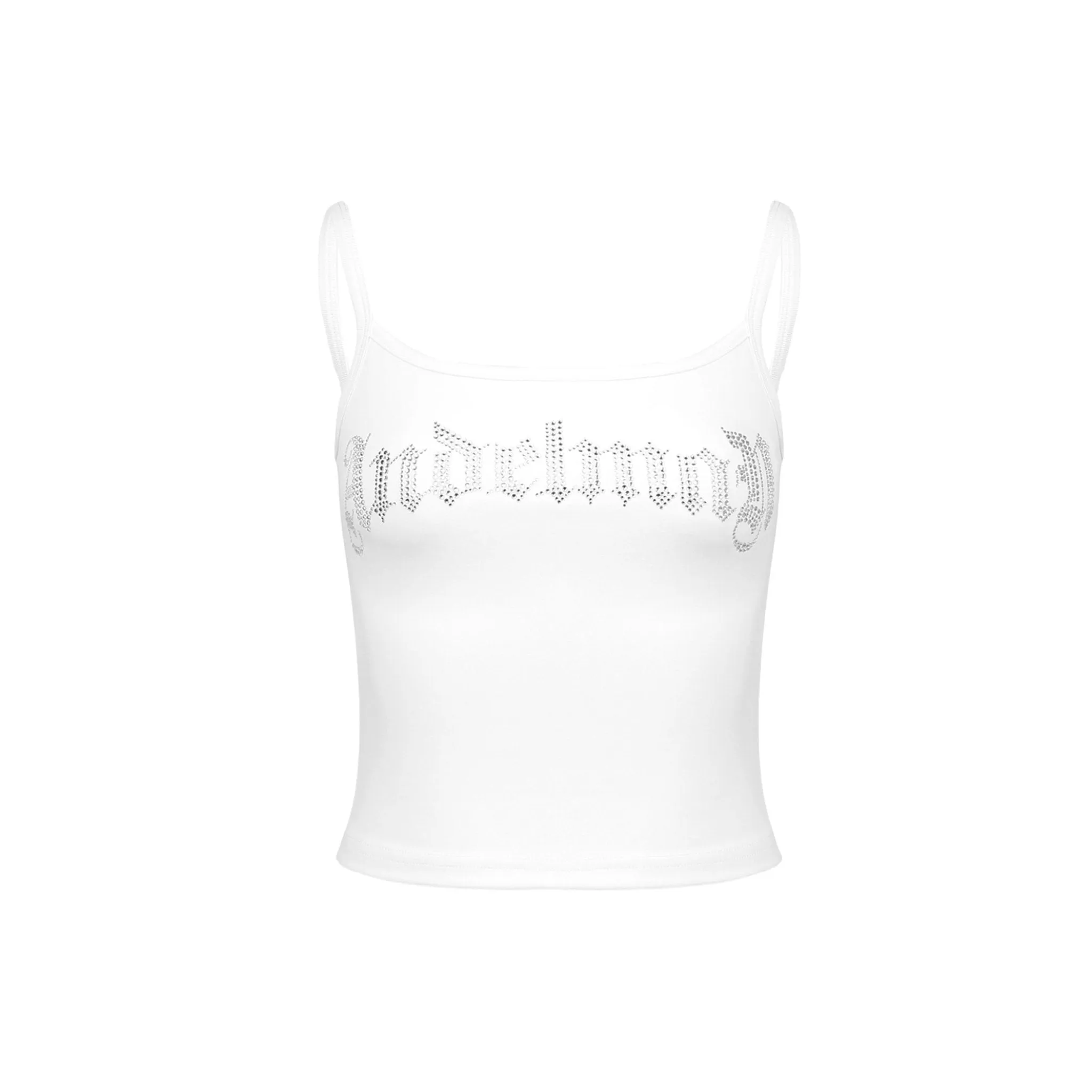 White Rhinestone Camisole