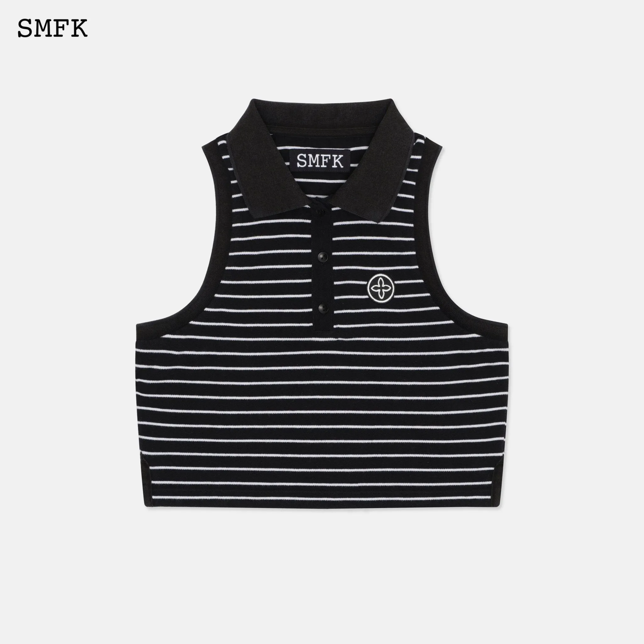 Wilderness Black Stripe Polo Vest