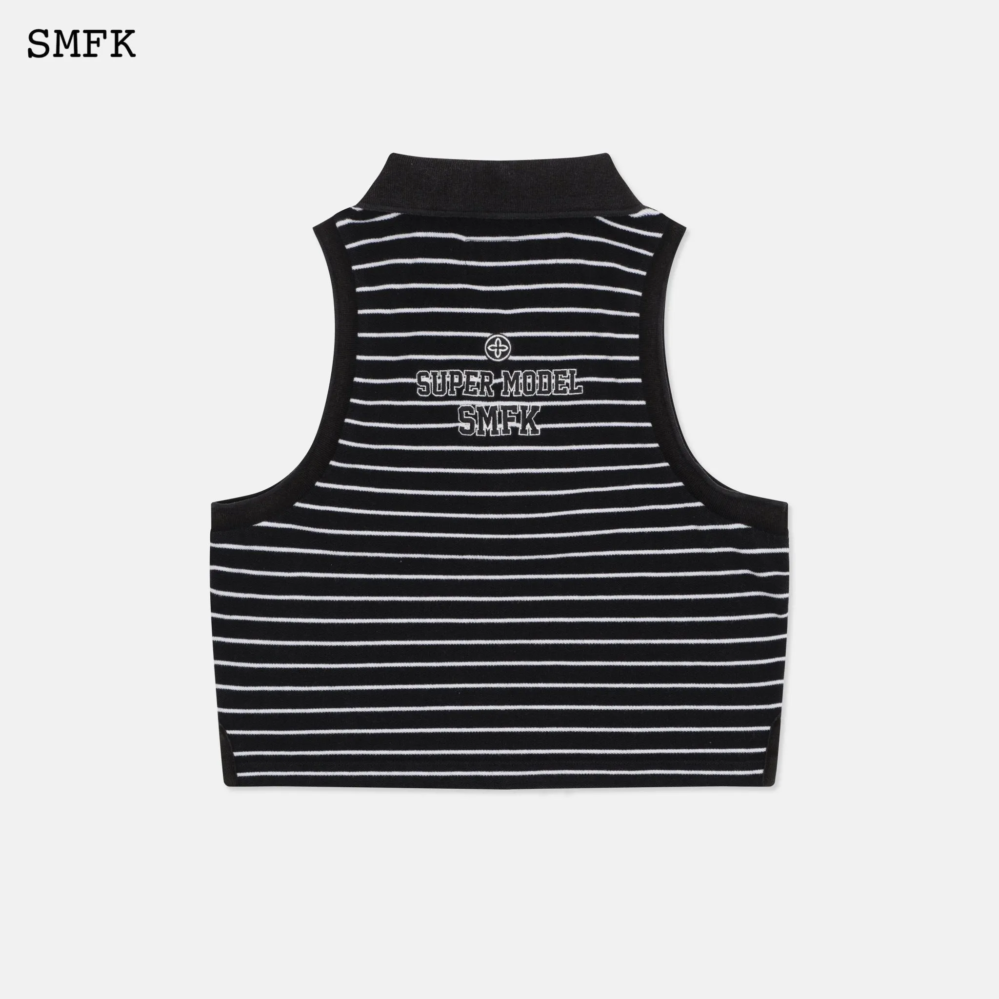 Wilderness Black Stripe Polo Vest