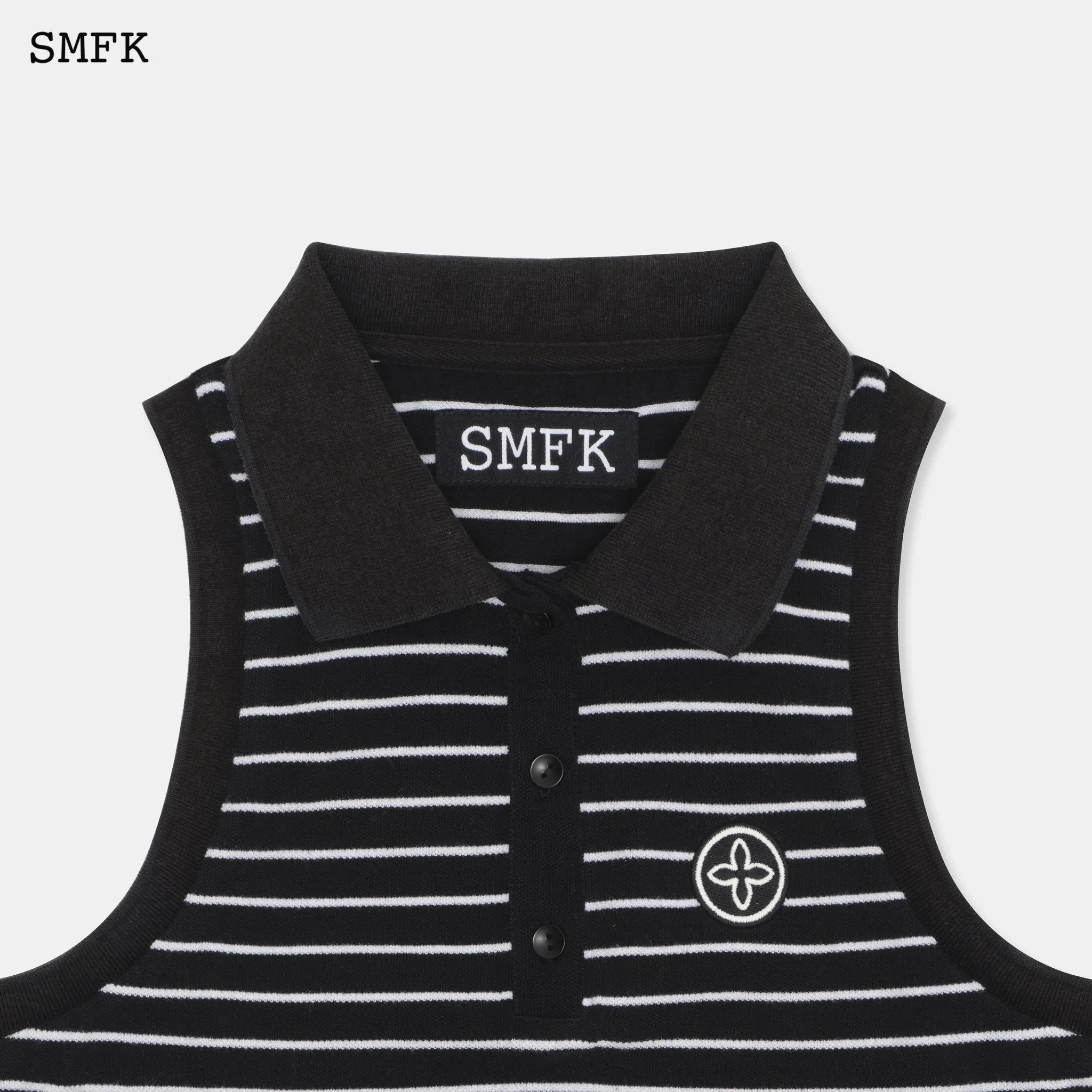 Wilderness Black Stripe Polo Vest