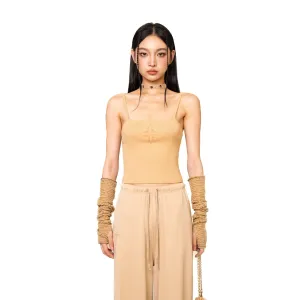 WildWorld Cross Knitted Crop Top