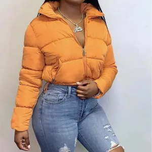 Winter Warm Lined Thick 
Casual Cotton Padded Jackets