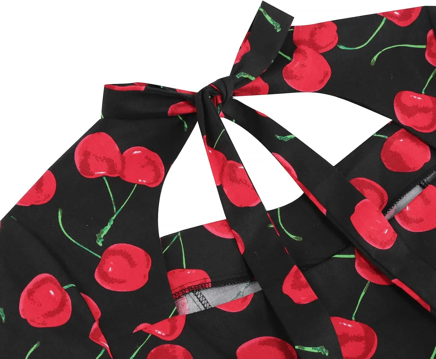 Women 50s 60s Vintage Sleeveless Cocktail Swing Dress 1950s Polka Dot Floral Audrey Rockabilly Prom Party Dress with Belt