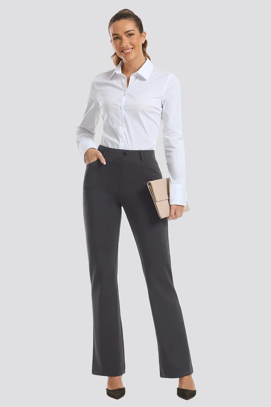Women Business Casual Work Pants  | Bootcut 30''/32''