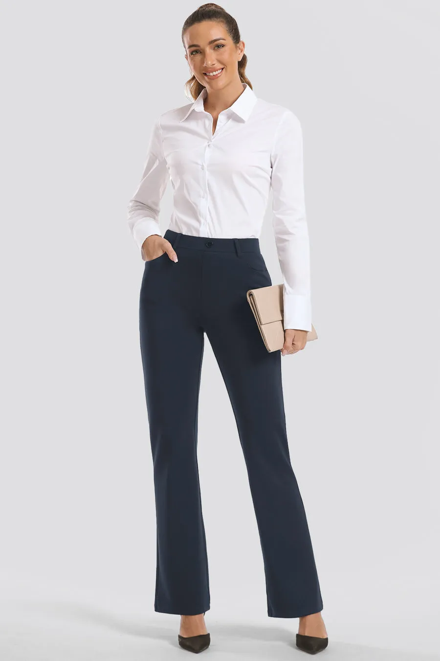 Women Business Casual Work Pants  | Bootcut 30''/32''