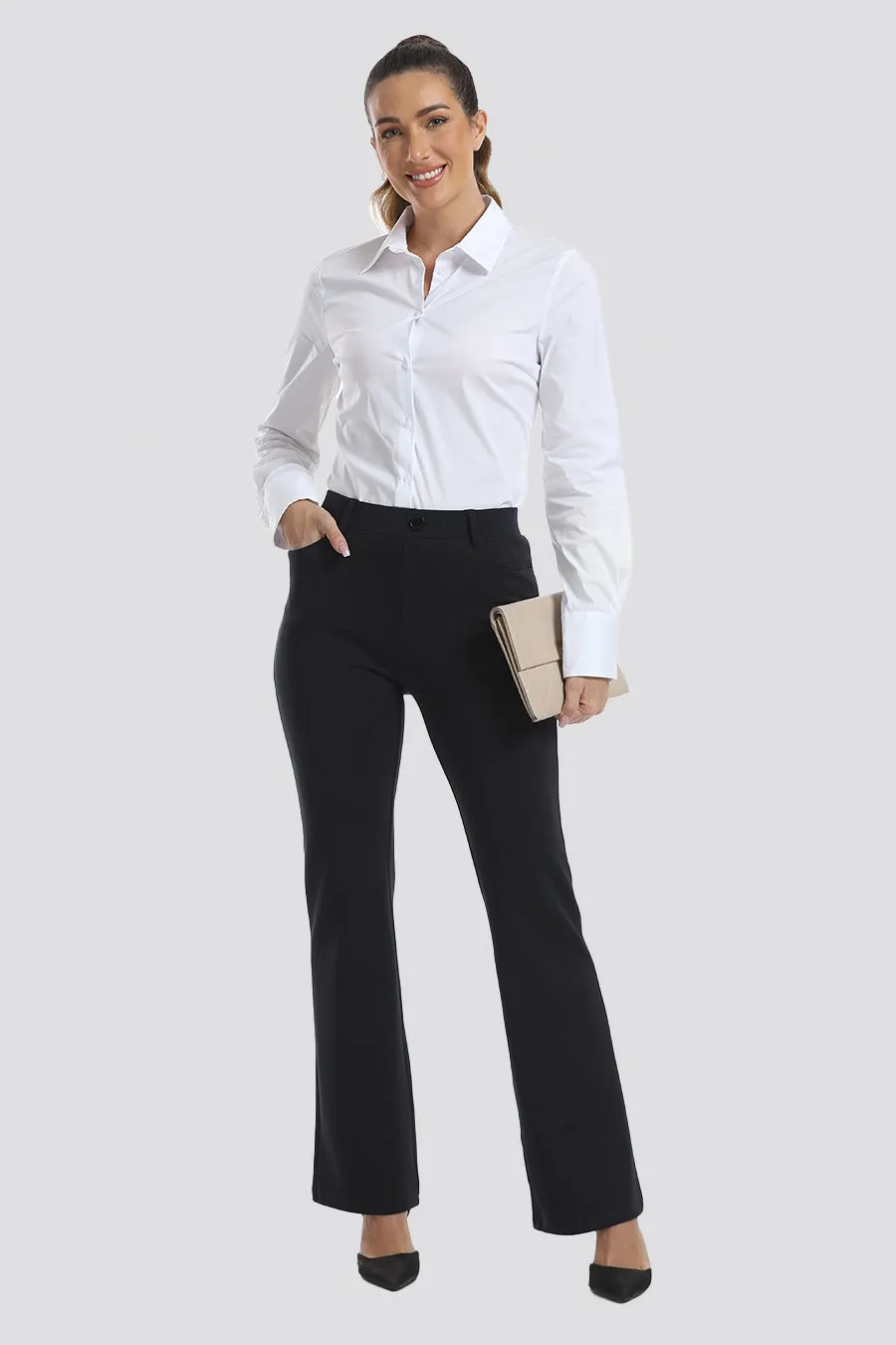 Women Business Casual Work Pants  | Bootcut 30''/32''