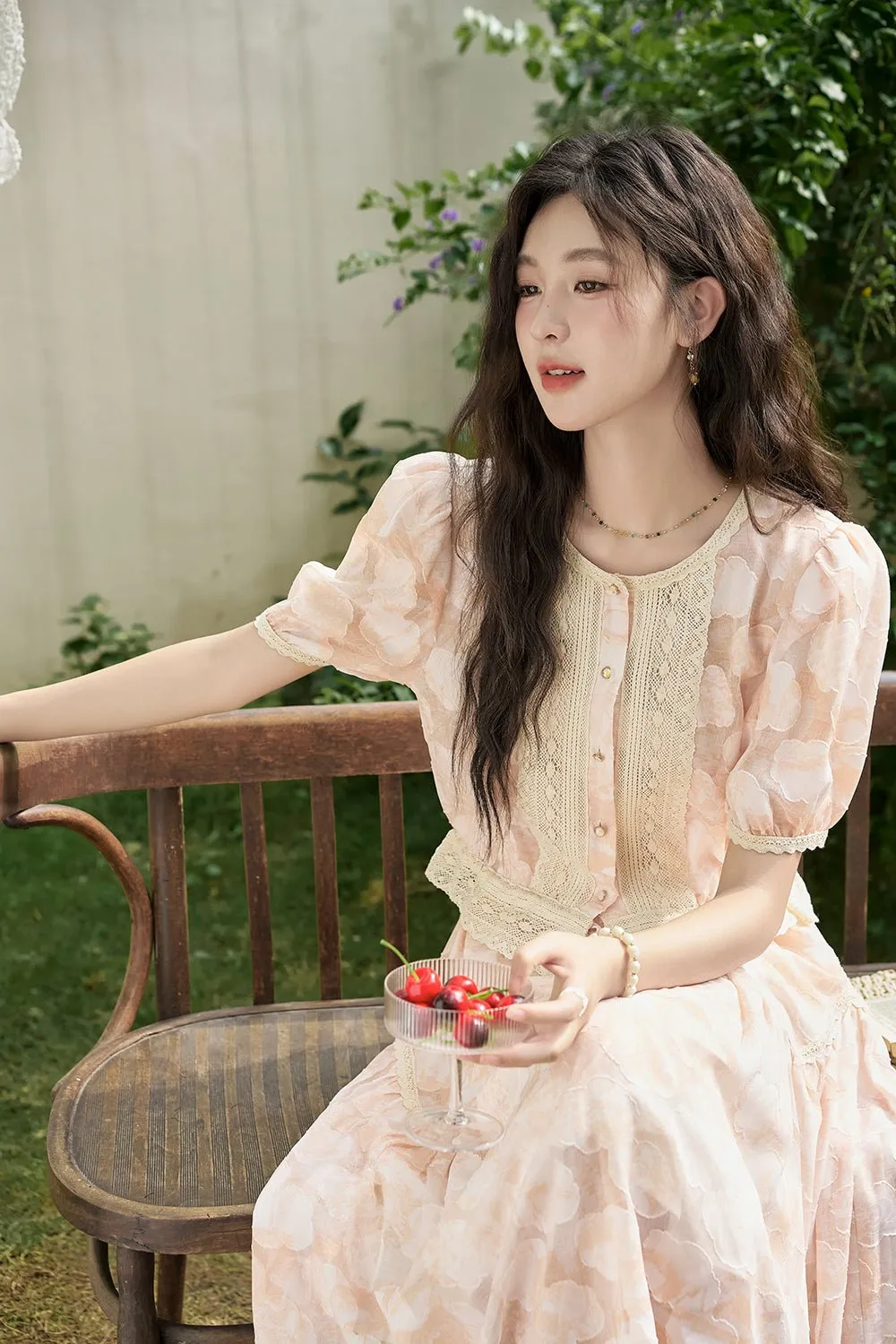 Women Floral Blouse and Maxi Skirt Set Separately Sold