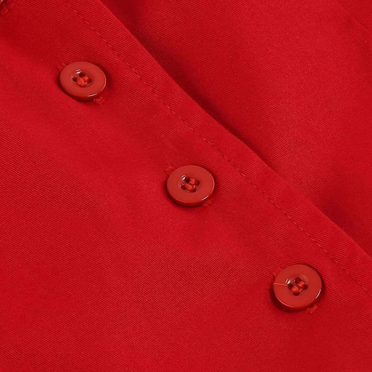 Women Notch Lapel Vintage V-Neck Cocktail Swing Dress 50s 60s Button up 1950s Rockabilly Prom Midi Evening Dress with Pockets