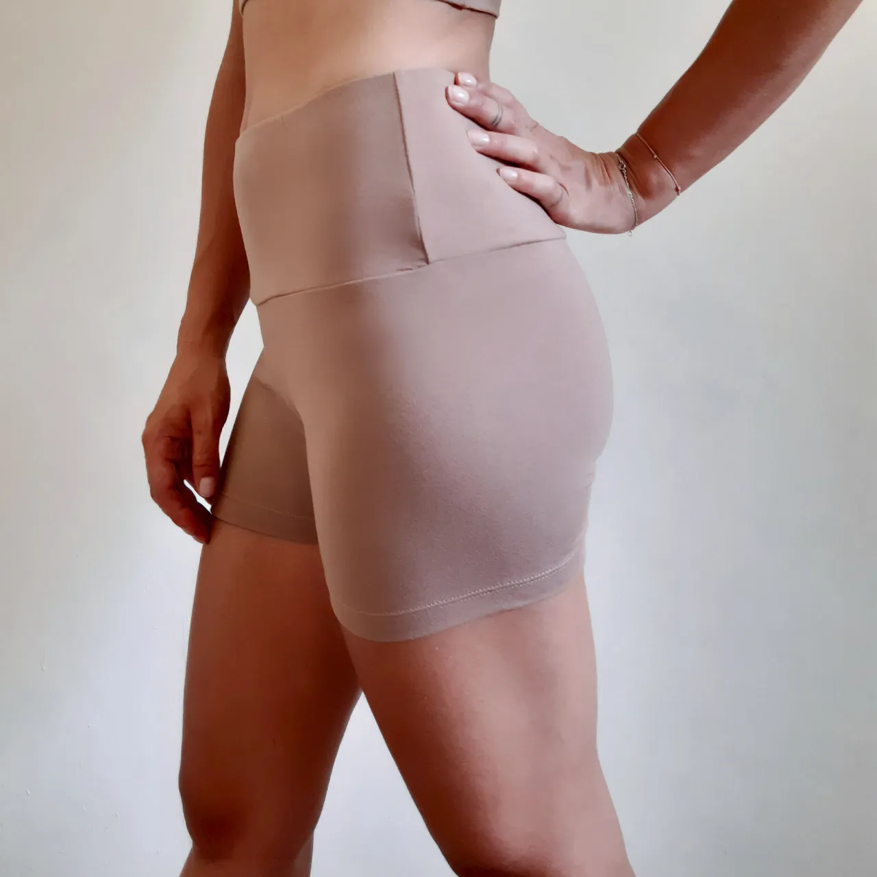 Women Short・Long Leggings / Brown