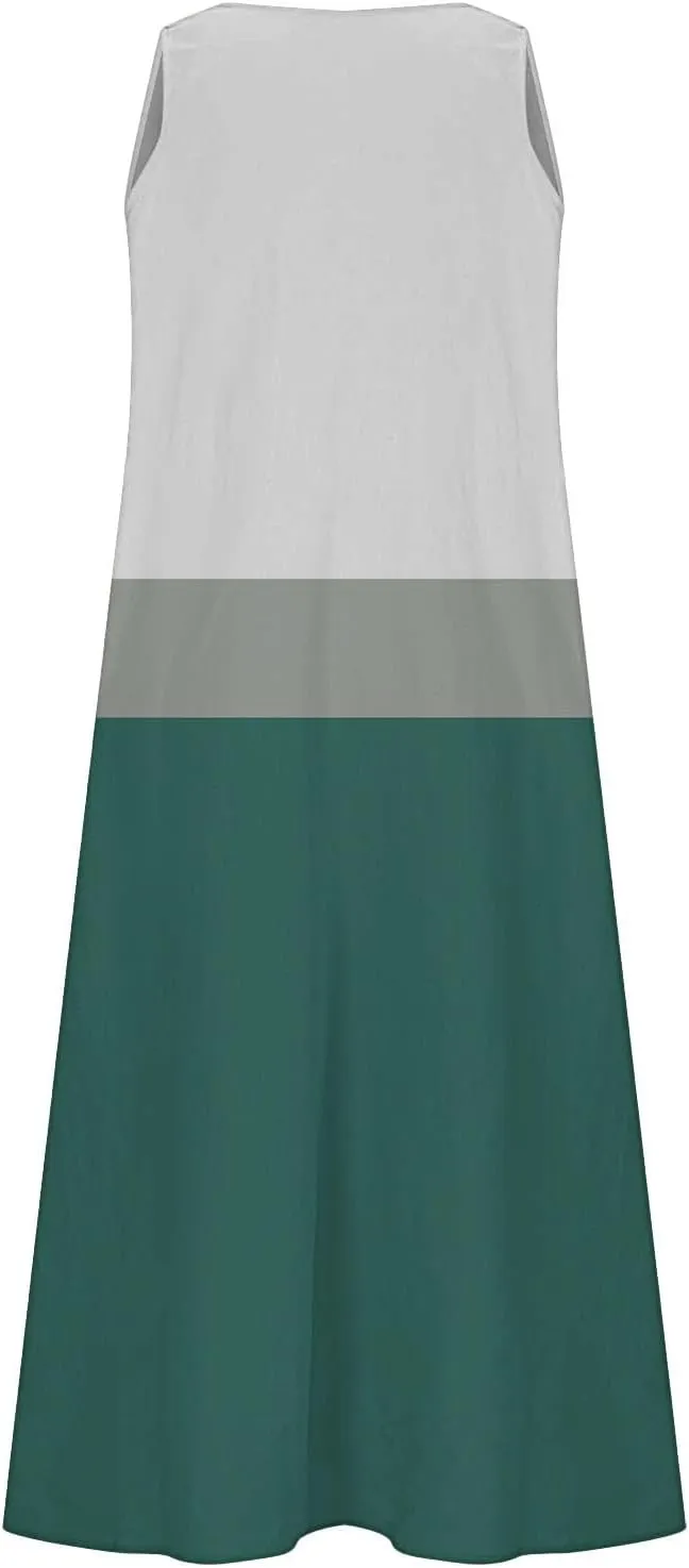 Women Summer Dresses Summer Dresses for Women Plus Size Beach Dress Casual Sundresses Sexy Sleeveless Dress Flowy
