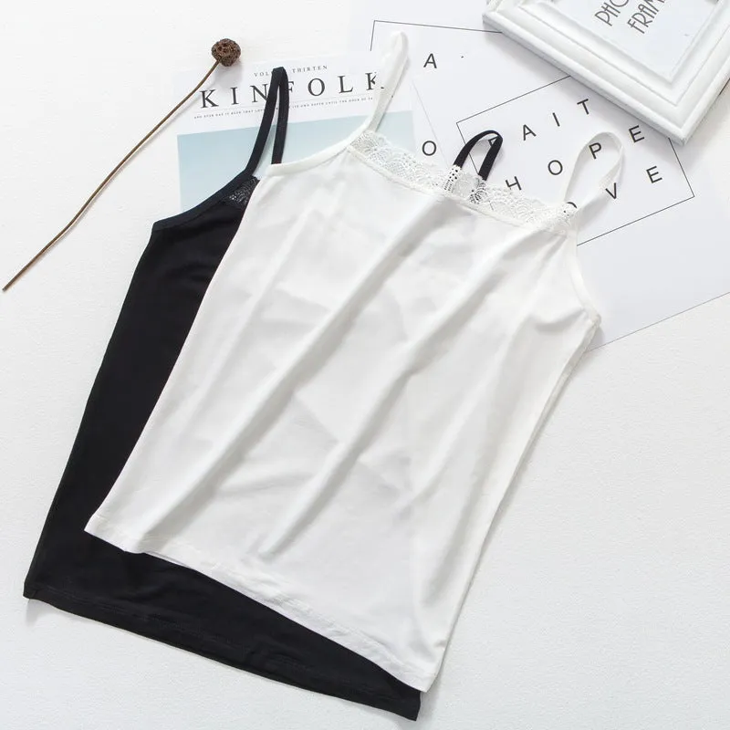Women Tank Top Modal Strap Sexy Solid Colored Tank Top