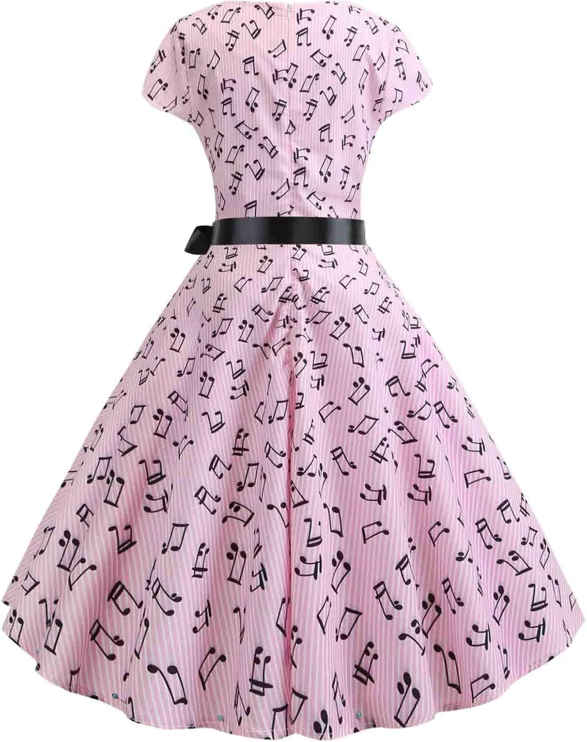 Womens 1950 Boatneck Cap Sleeve Vintage Swing Cocktail Party Dress 50s 60s Retro Rockabilly Pinup Audrey Dresses