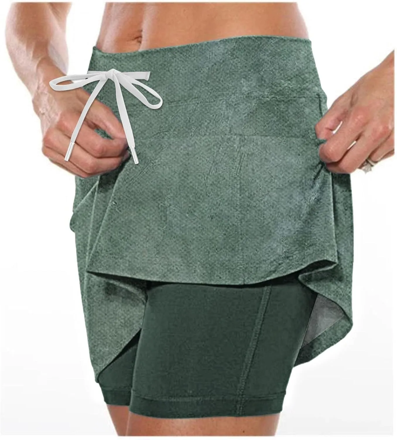Womens Activewear Pleated Tennis Skirts Fade Pattern Printed Culottes Skinny Mid Waisted Workout Summer Fashion Skirt