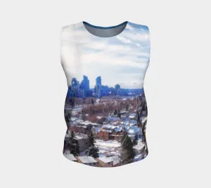 Women's All-Over Loose Long Tank Top - McHugh Bluff Winter