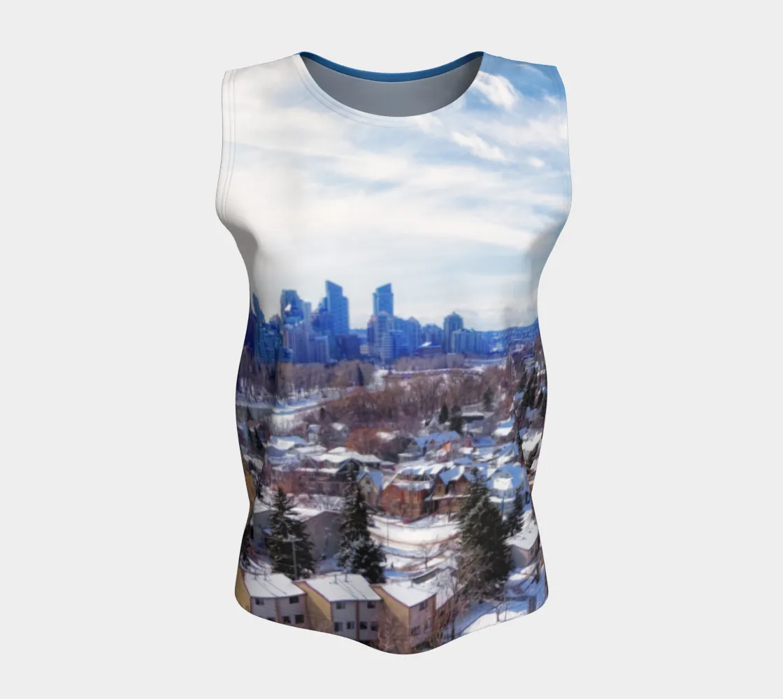 Women's All-Over Loose Long Tank Top - McHugh Bluff Winter