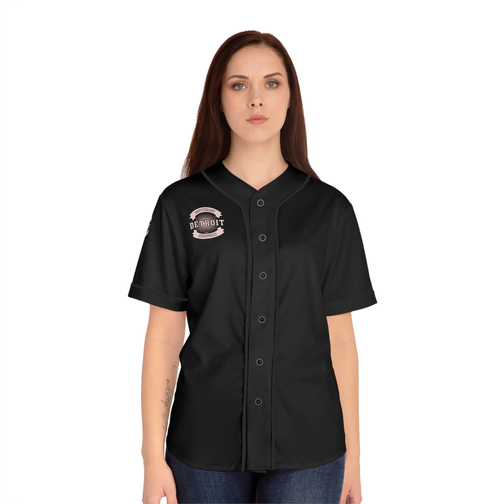 Women's Baseball Jersey (AOP) Southeast Michigan Detroit