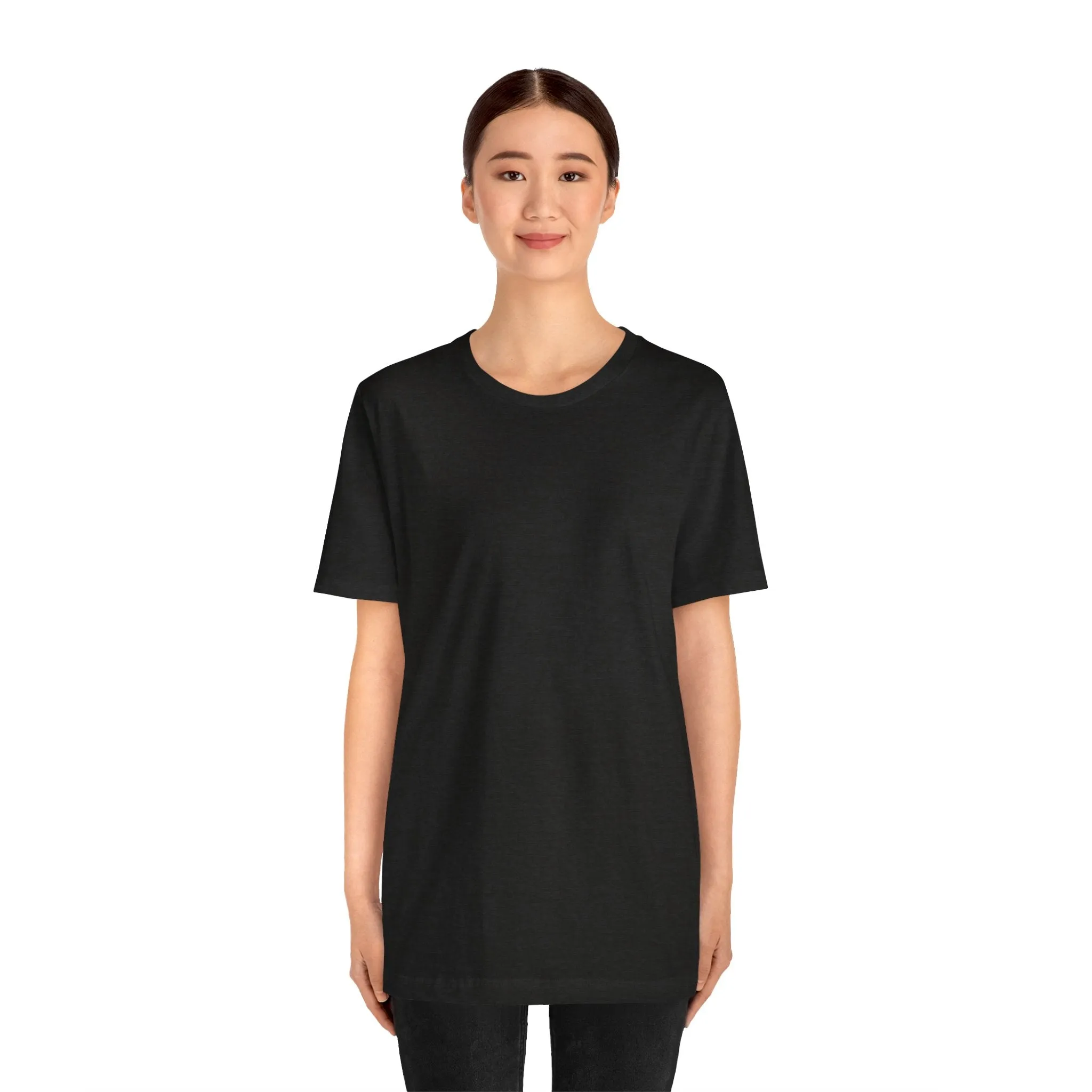Womens Black Heather T Shirts Premium Casual Short Sleeve Shirts Oversized Tops