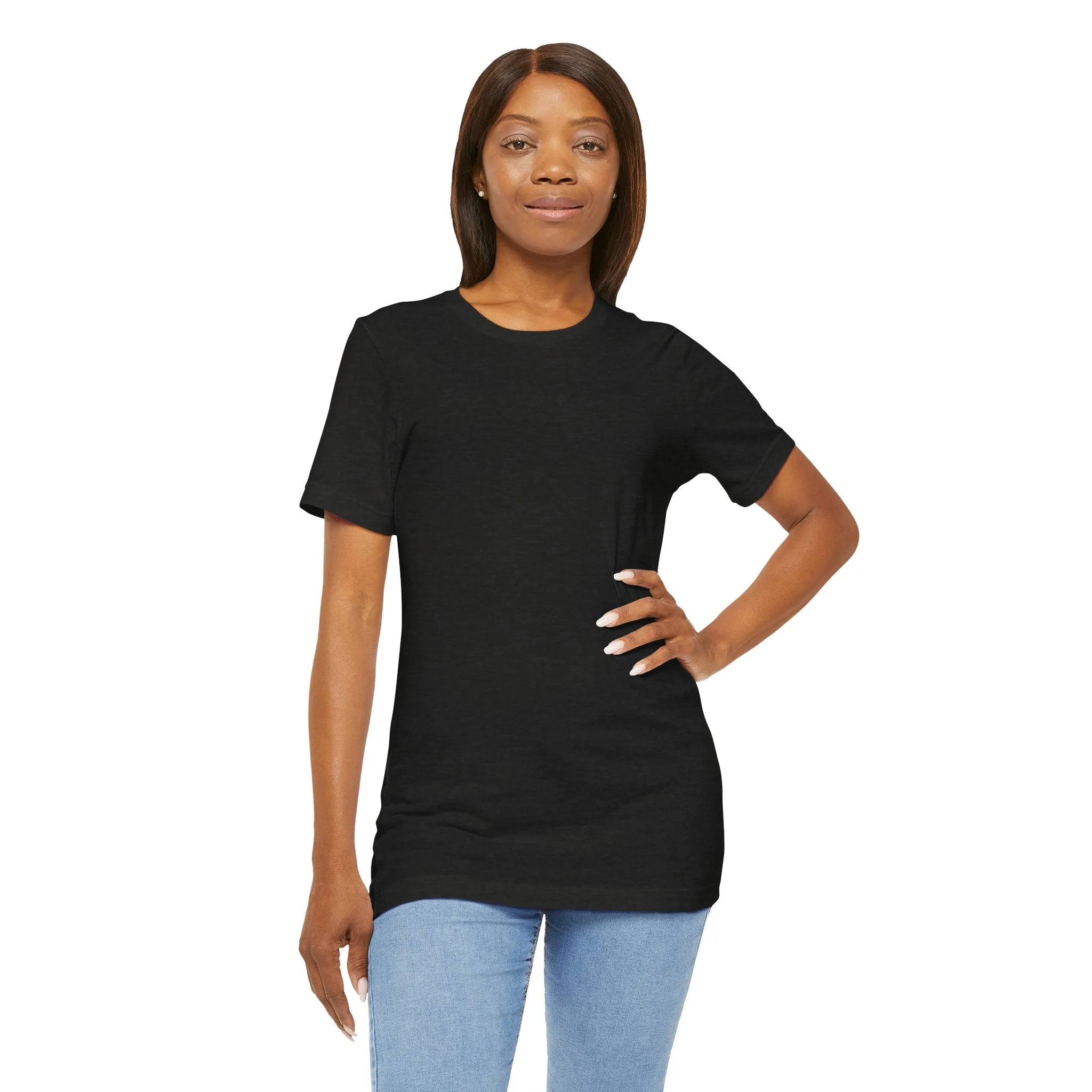 Womens Black Heather T Shirts Premium Casual Short Sleeve Shirts Oversized Tops