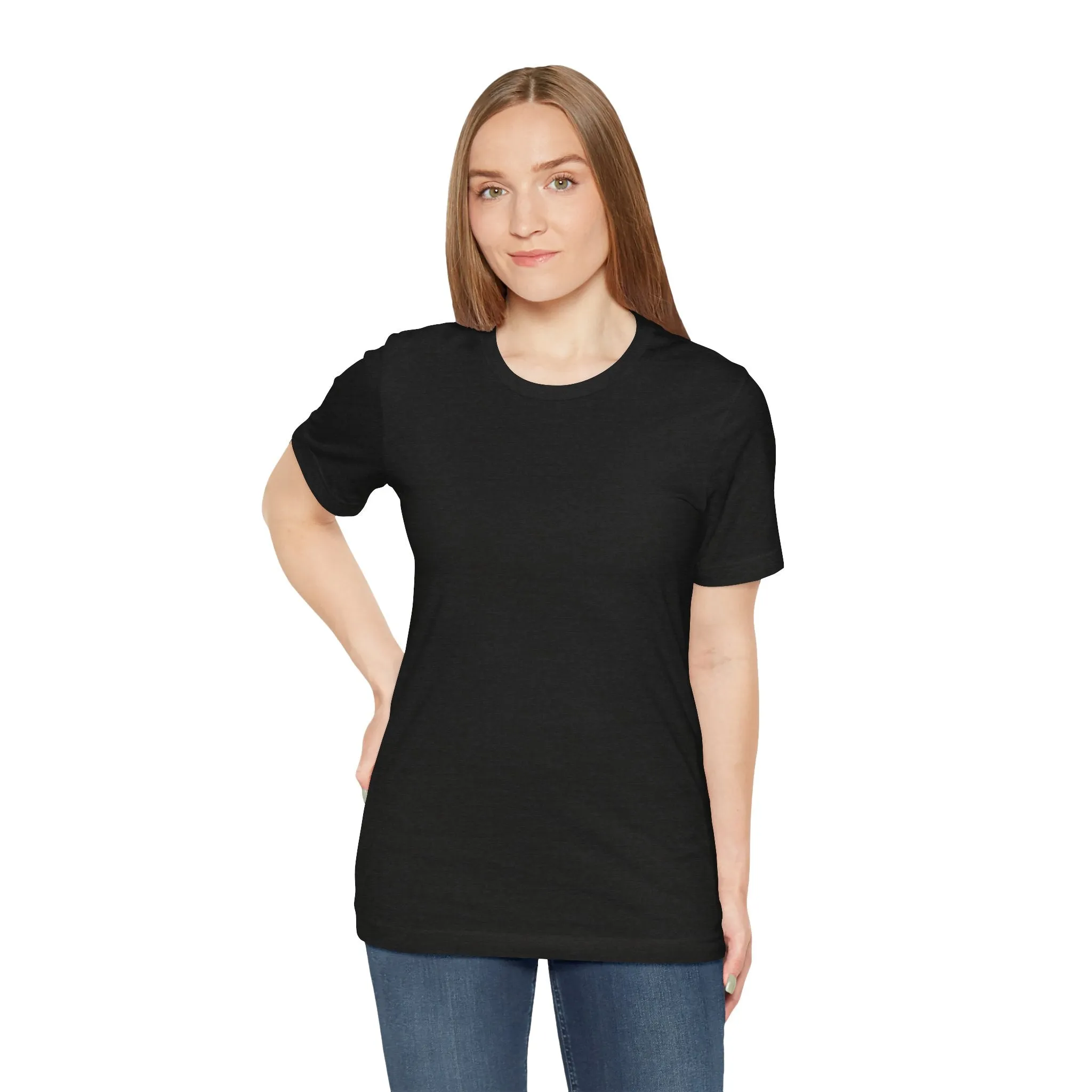Womens Black Heather T Shirts Premium Casual Short Sleeve Shirts Oversized Tops
