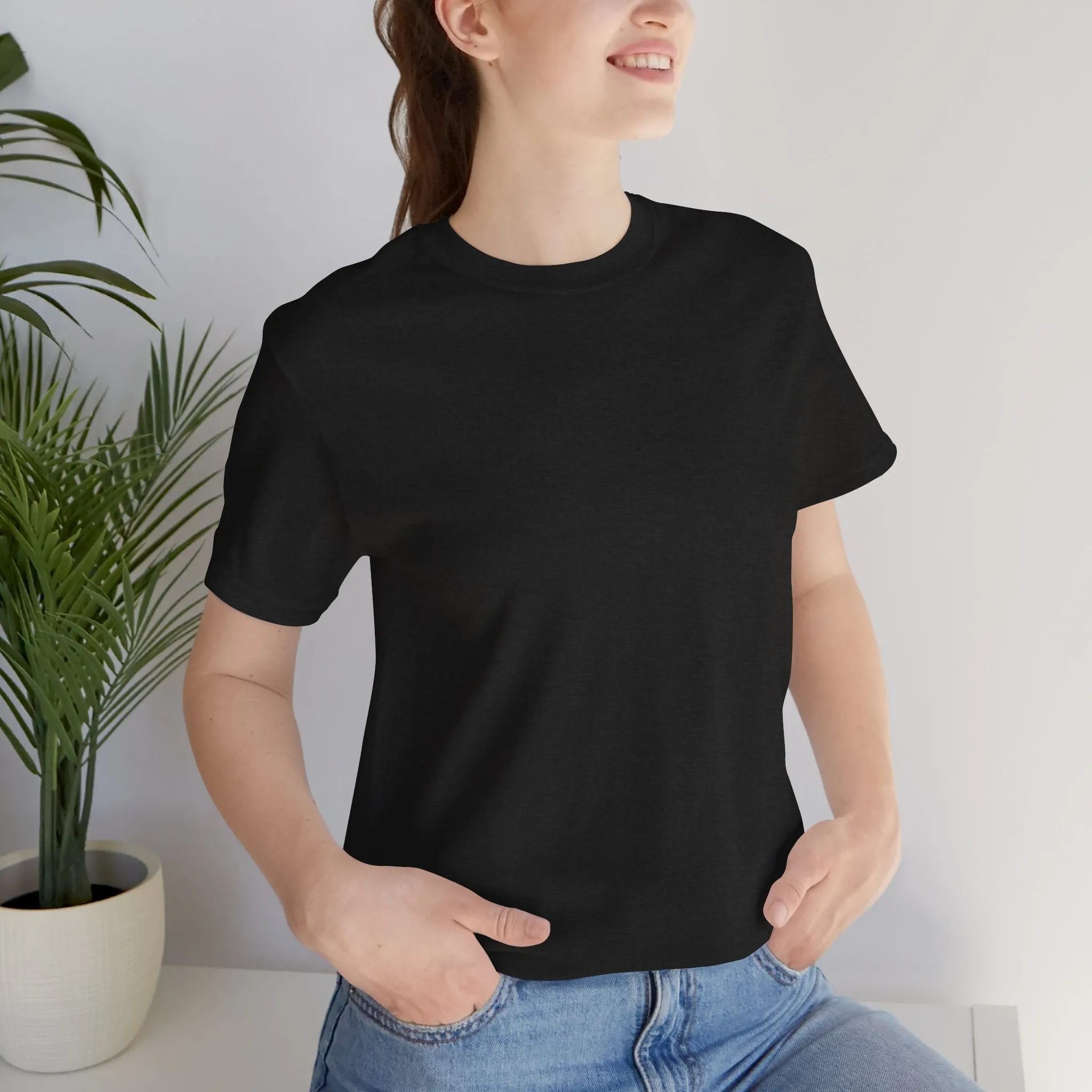 Womens Black Heather T Shirts Premium Casual Short Sleeve Shirts Oversized Tops
