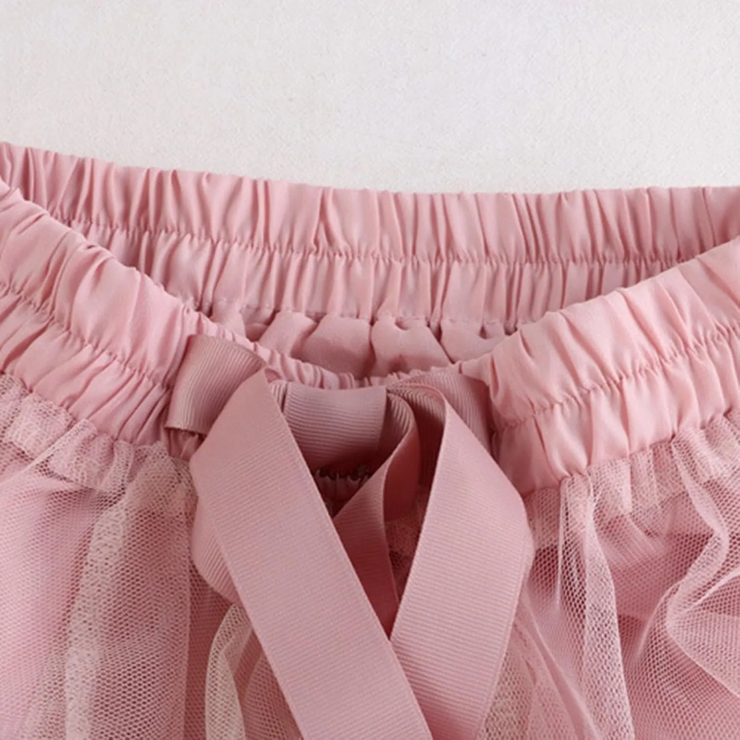 Women's Breathable Mesh Skirts Summer Fashion Elegant Pleated Layered Tutu Skirt Solid Flowy Evening Party Skorts