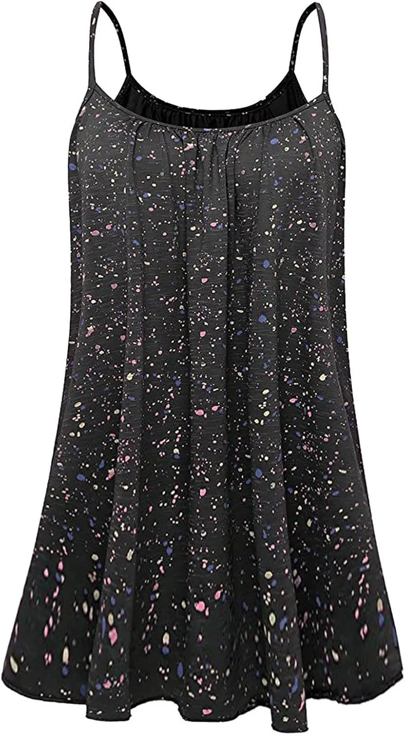 Women's Casual Dresses Summer Casual Trendy Dress Sleeveless Halter Floral Print Boho Midi Dresses Casual, XS-6XL