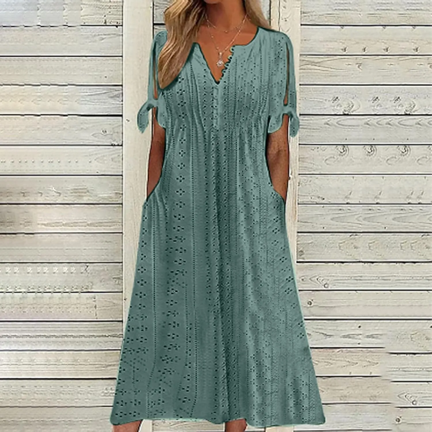 Womens Casual Summer Dress Plus Size Loose Fit Beach Cover-Up Trendy Maxi Dress Holiday Travel Pool Party Casual Wear