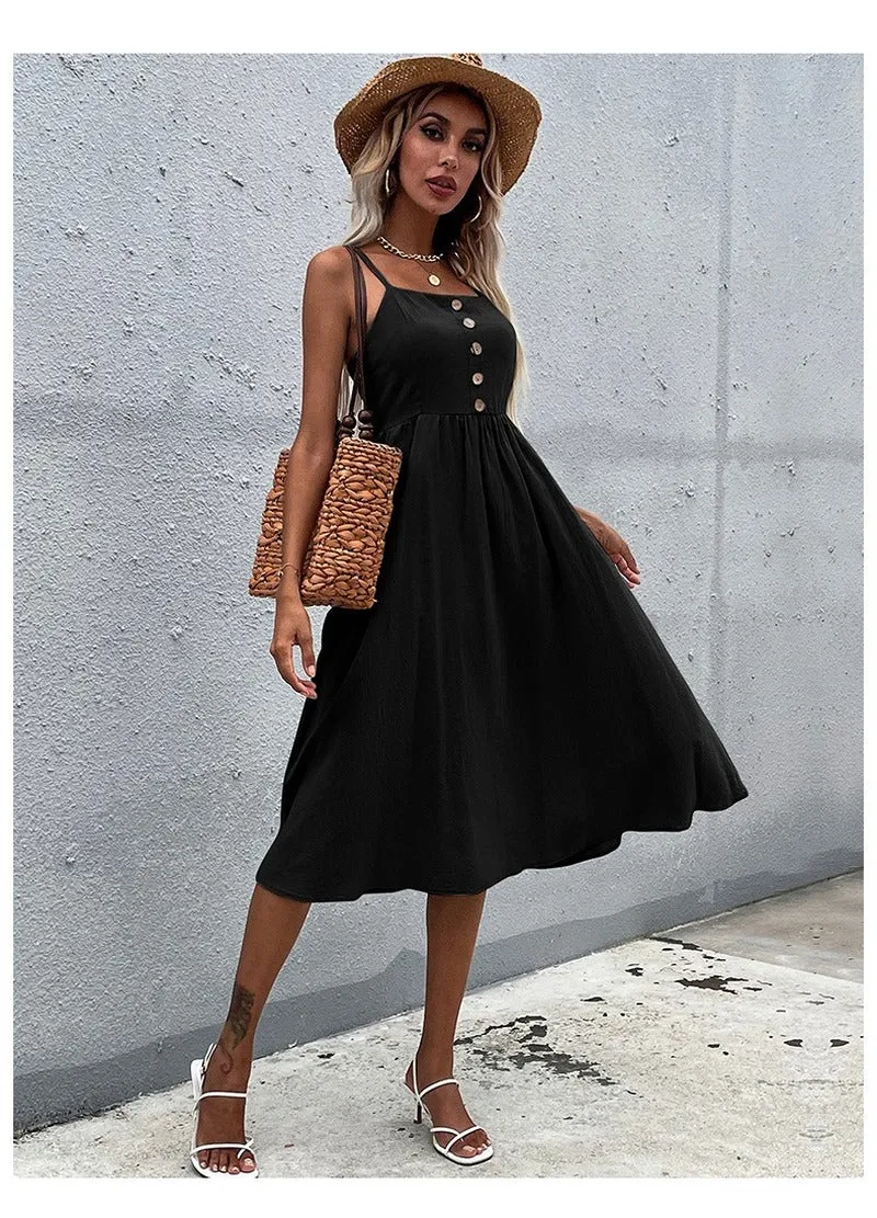Women's Casual Summer Fit And Flare Dress