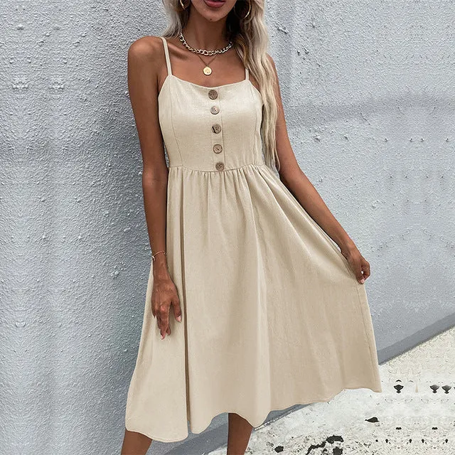 Women's Casual Summer Fit And Flare Dress