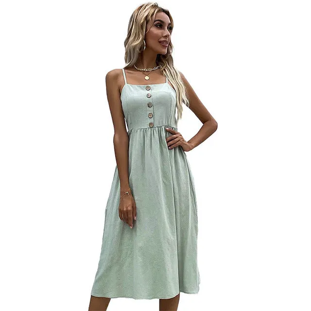 Women's Casual Summer Fit And Flare Dress