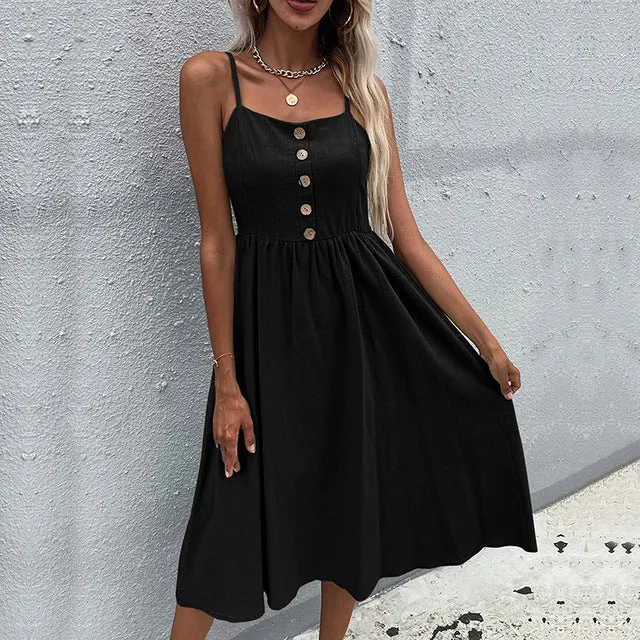 Women's Casual Summer Fit And Flare Dress