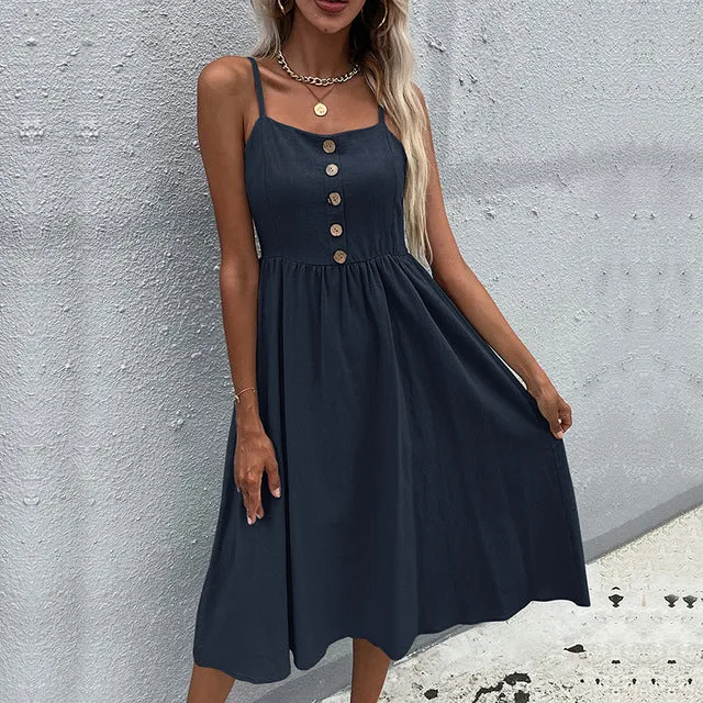 Women's Casual Summer Fit And Flare Dress
