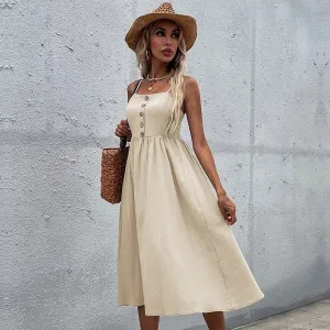 Women's Casual Summer Fit And Flare Dress