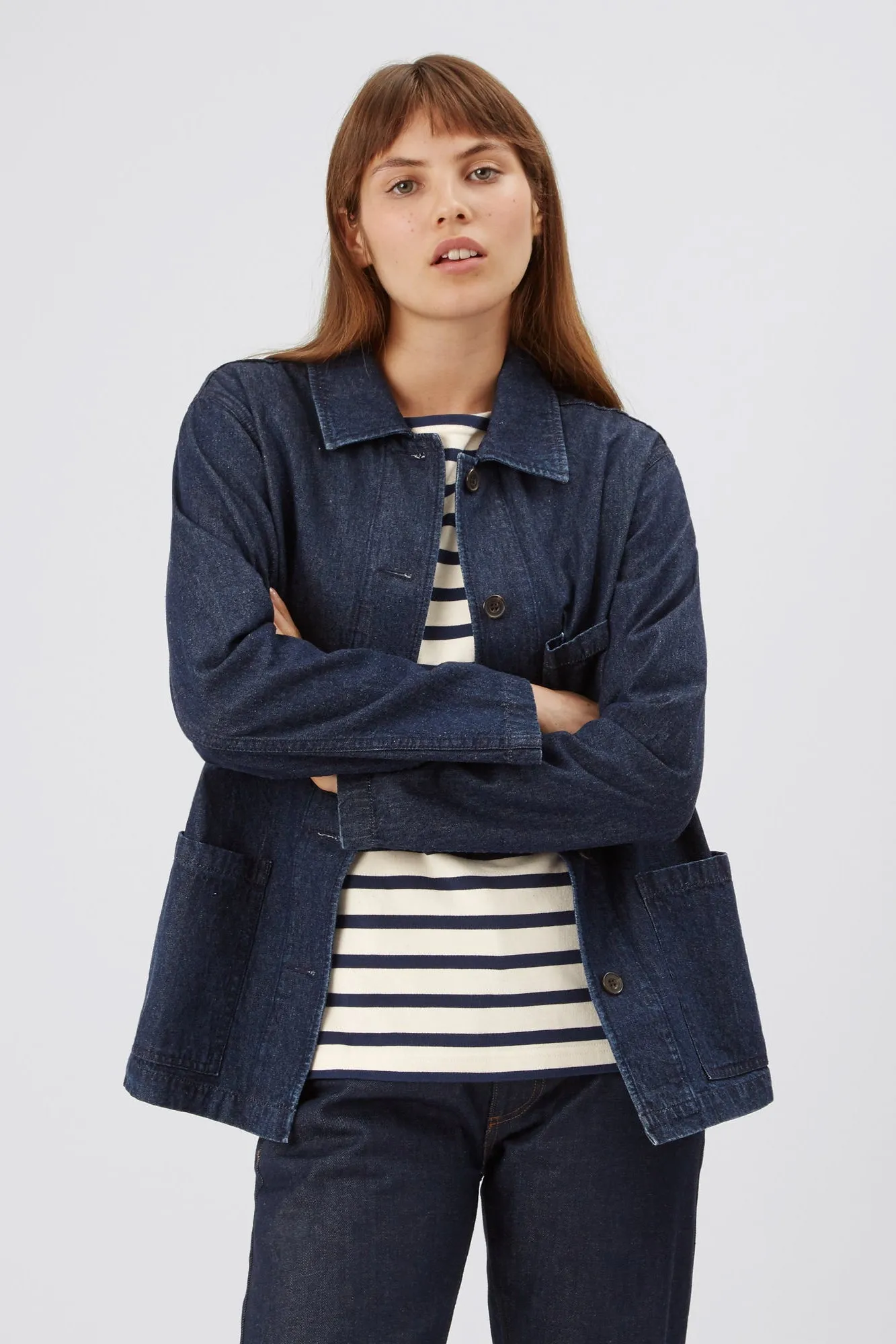 Women's Chore Jacket - Indigo Denim