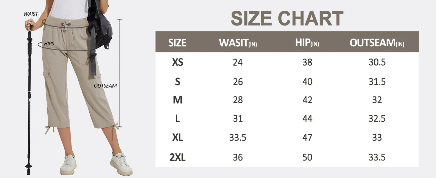 Women's elastic waist slim fit cropped trousers casual pants