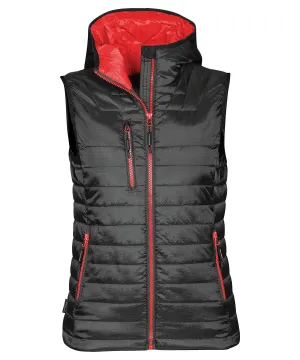 Womens Gravity thermal vest | Black/True Red