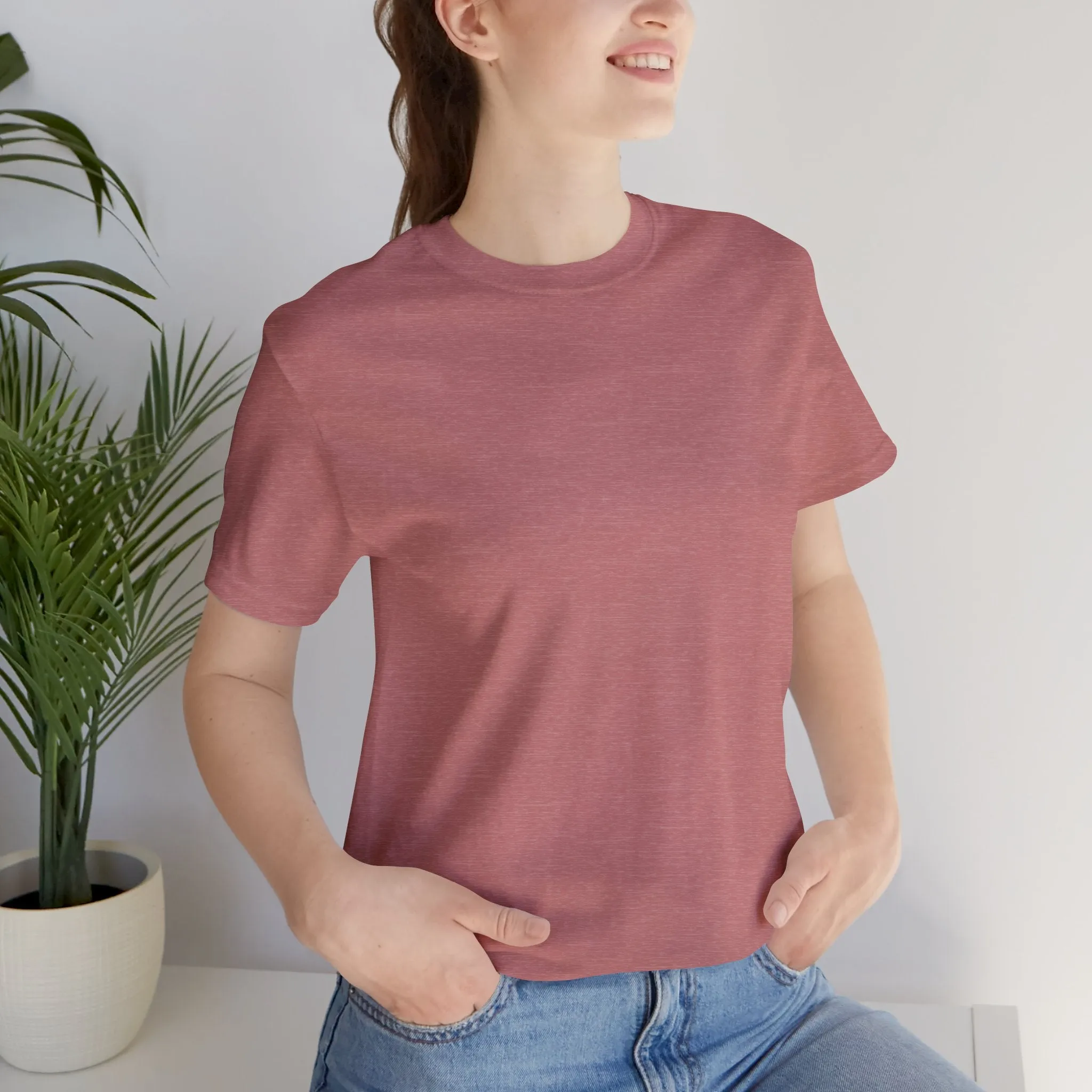 Womens Heather Mauve T Shirts Premium Casual Short Sleeve Shirts Oversized Tops