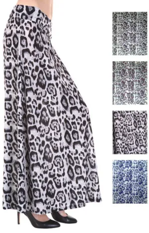 women's long skirts - leopard prints Case of 48