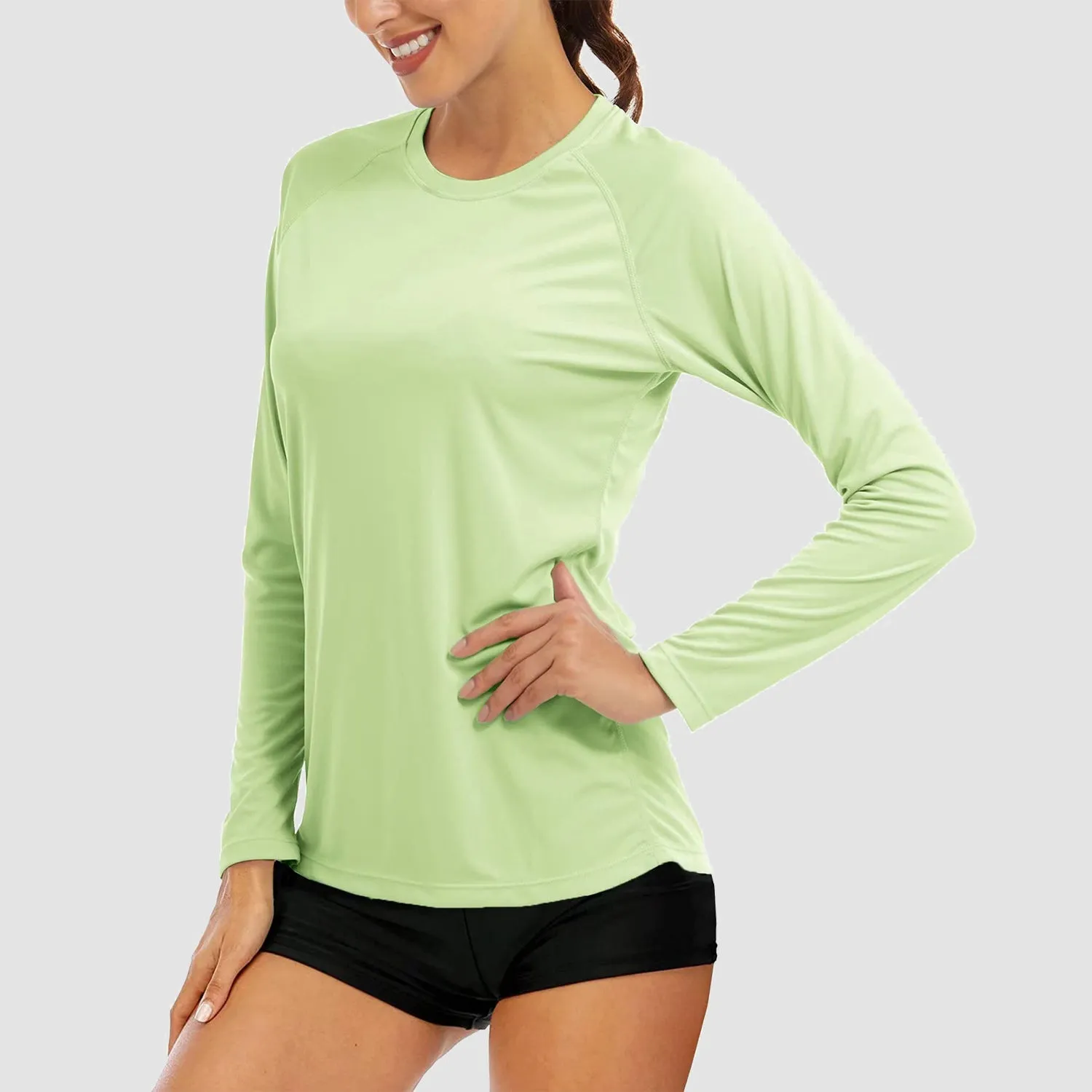 Women's Long Sleeve Shirts UPF 50  Sun Protection Shirts for Hiking Fishing Workout Rash Guard